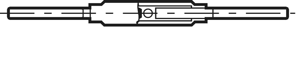 DIN 1478  BM  8 mit Anschweißenden  roh